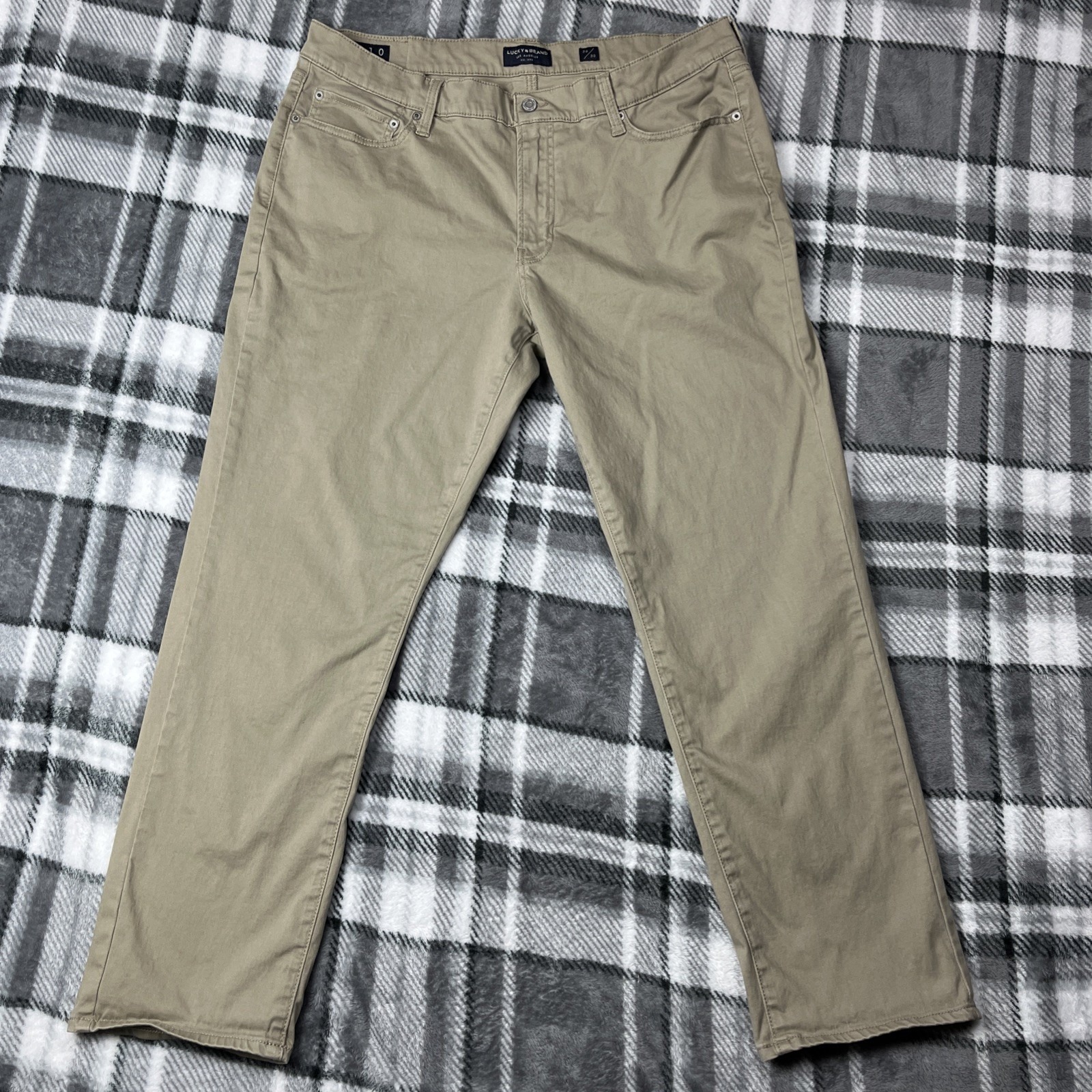 Lucky Brand Pants Mens 38x30 121 Heritage Slim Faded Chinos Zip Fly Pocket